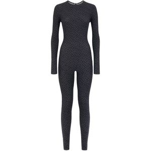 SKIMS X FENDI black crew neck full onesie Size XXS